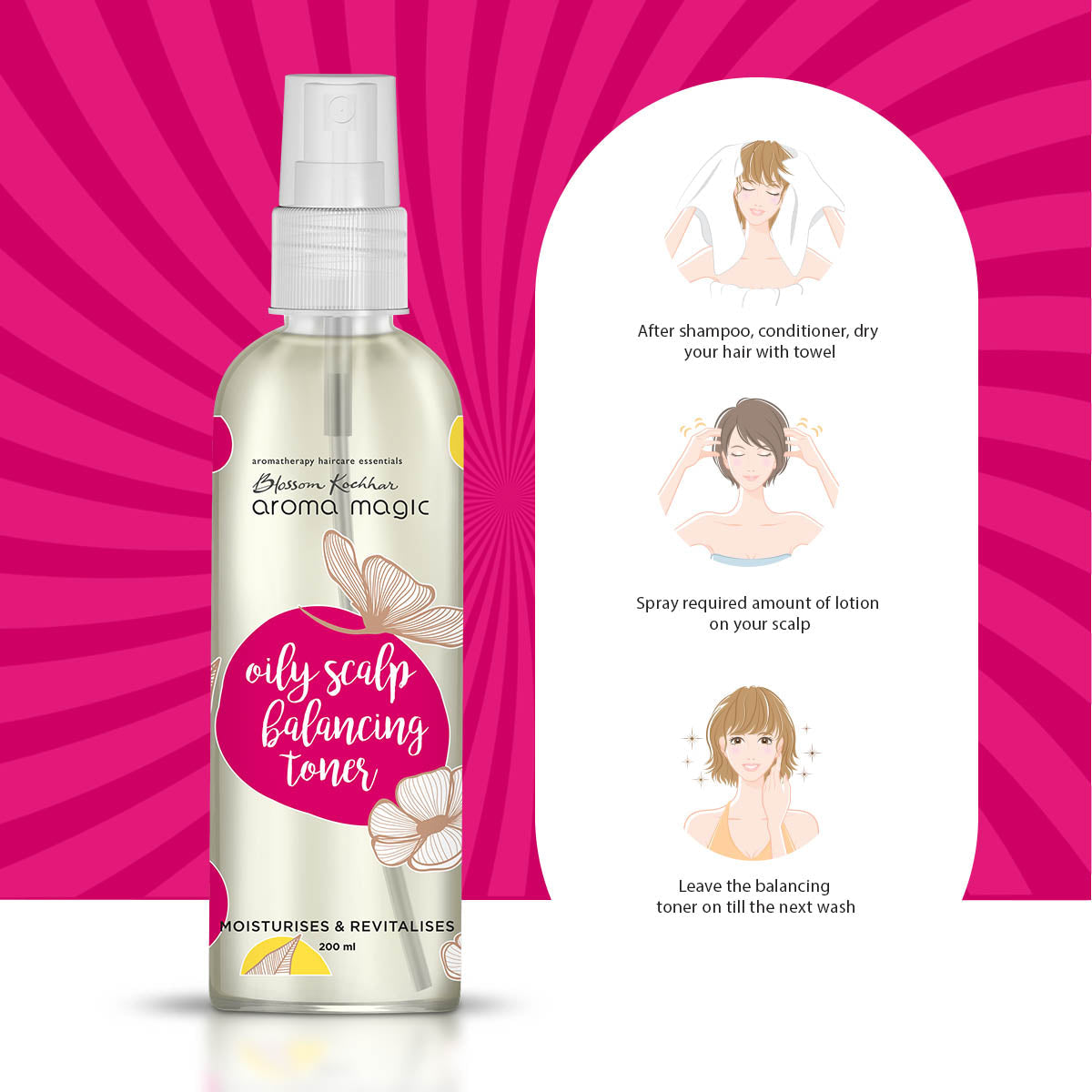 Aroma Magic Oily Scalp Balancing Toner, 200ml - Image 5 - Buy from Indicrest