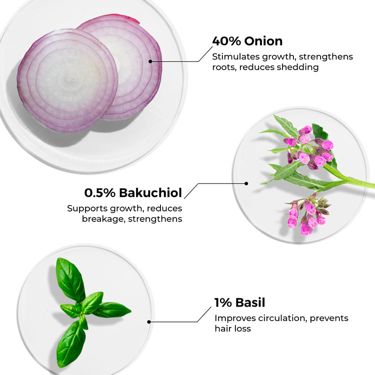 Brillare Onion & Bakuchiol Oil Shots For Hair Fall Reduction, 6ml X 8 - Image 4 - Buy from Indicrest
