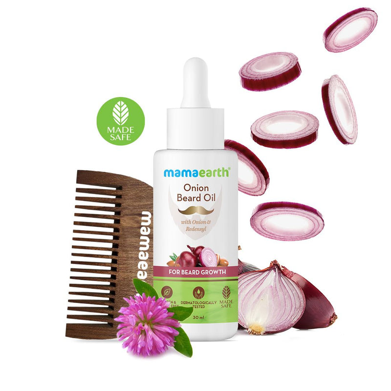 Mamaearth Onion Beard Oil with Onion & Redensyl For Beard Growth, 30ml - Buy from Indicrest