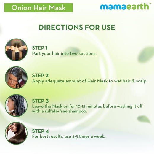 Mamaearth Onion Hair Mask, 25ml - Image 2 - Buy from Indicrest