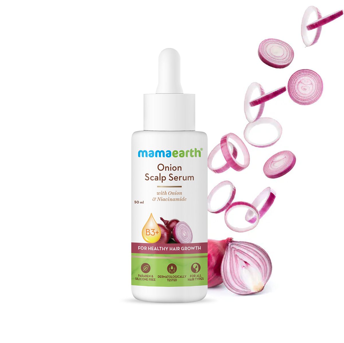 Mamaearth Onion Scalp Serum with Onion and Niacinamide for Healthy Hair Growth, 50ml - Buy from Indicrest
