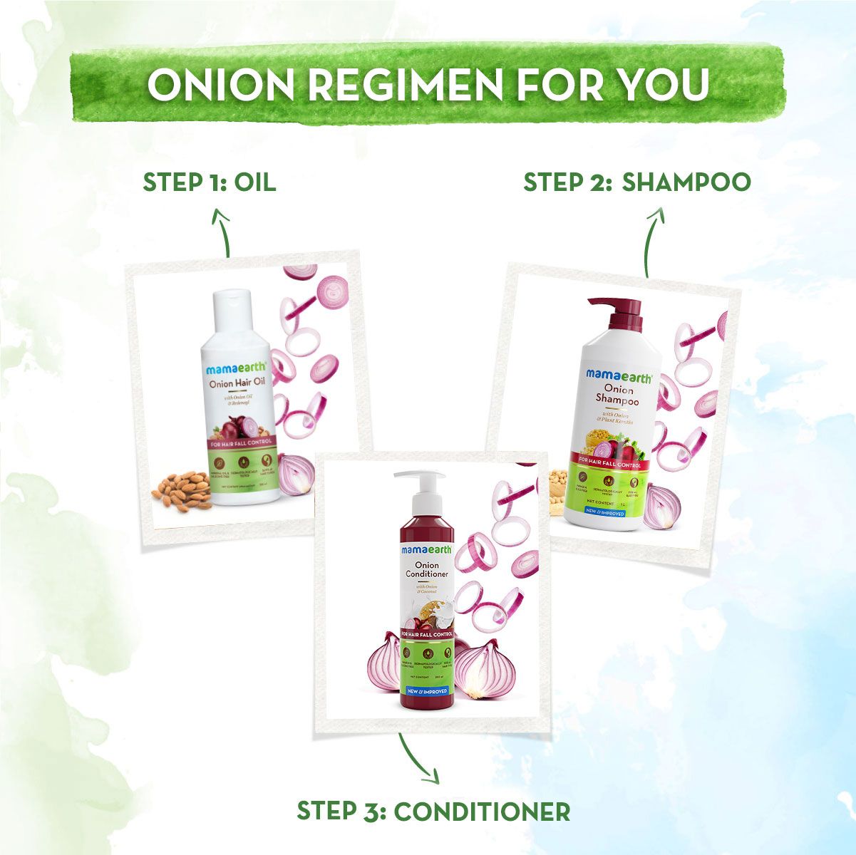 Mamaearth Onion Shampoo for Hair Growth and Hair Fall Control with Onion and Plant Keratin, 1000ml - Image 6 - Buy from Indicrest