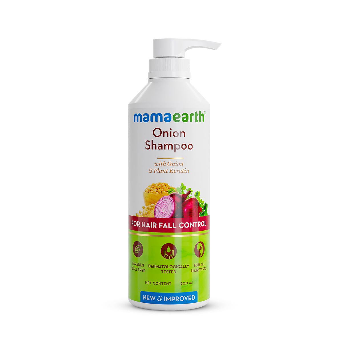 Mamaearth Onion Shampoo for Hair Growth & Hair Fall Control with Onion & Plant Keratin, 600ml - Image 3 - Buy from Indicrest