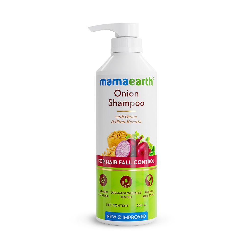 Mamaearth Onion Shampoo for Hair Fall Control and Hair Growth with Onion & Plant Keratin, 650ml - Image 7 - Buy from Indicrest