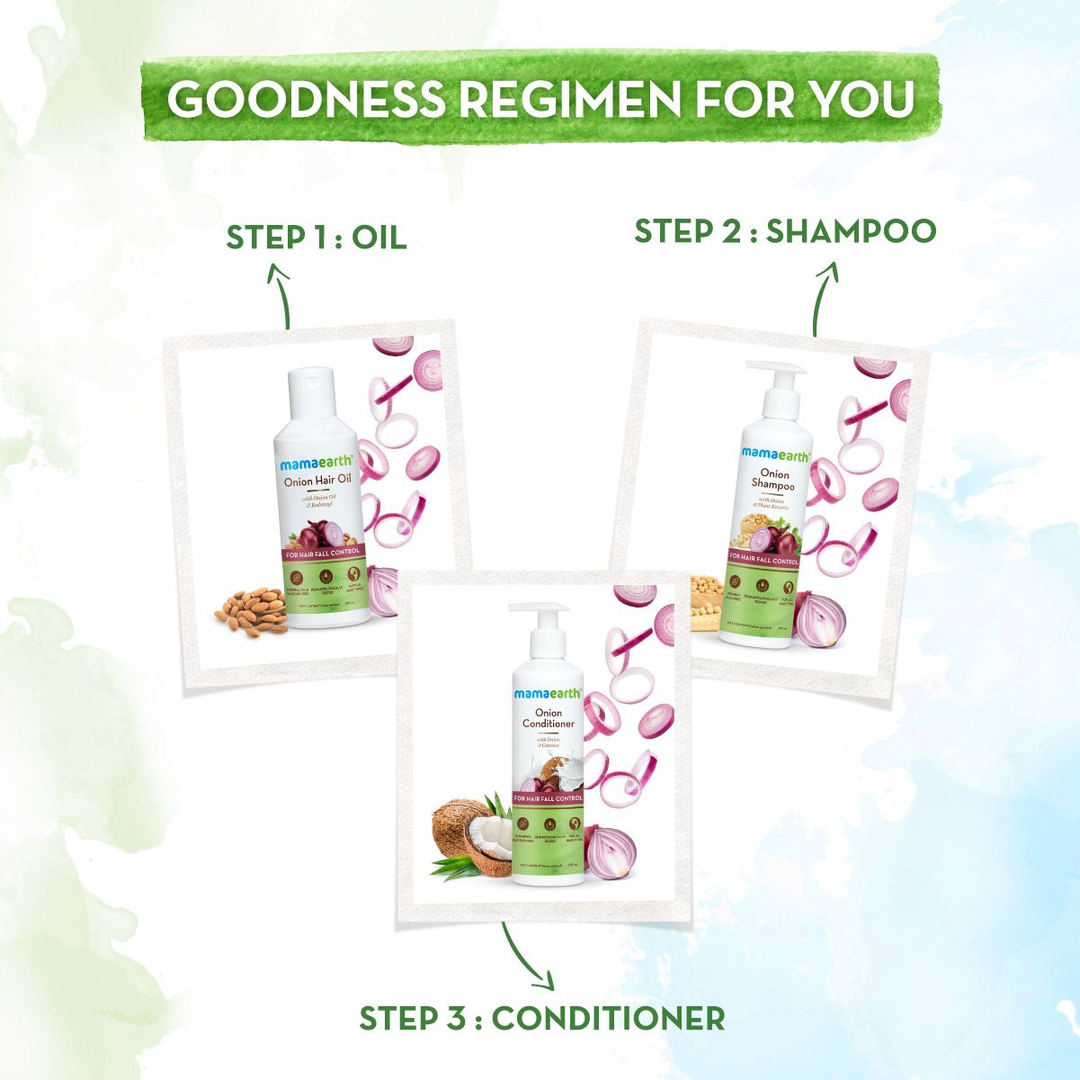 Mamaearth Onion Shampoo for Hair Fall Control and Hair Growth with Onion & Plant Keratin, 650ml - Image 5 - Buy from Indicrest