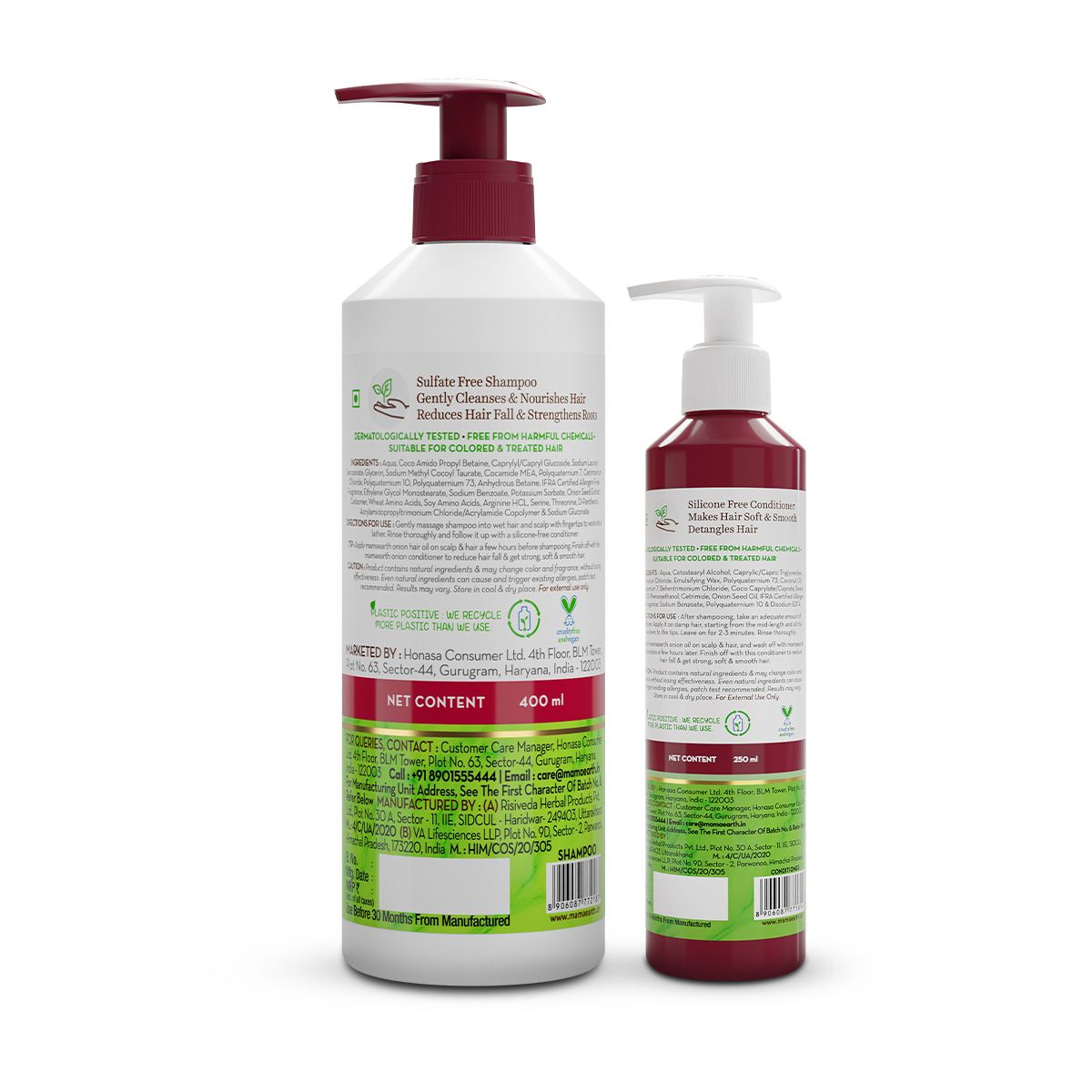 Mamaearth Onion Shampoo 400ml and Onion Conditioner 250ml Combo - Image 2 - Buy from Indicrest