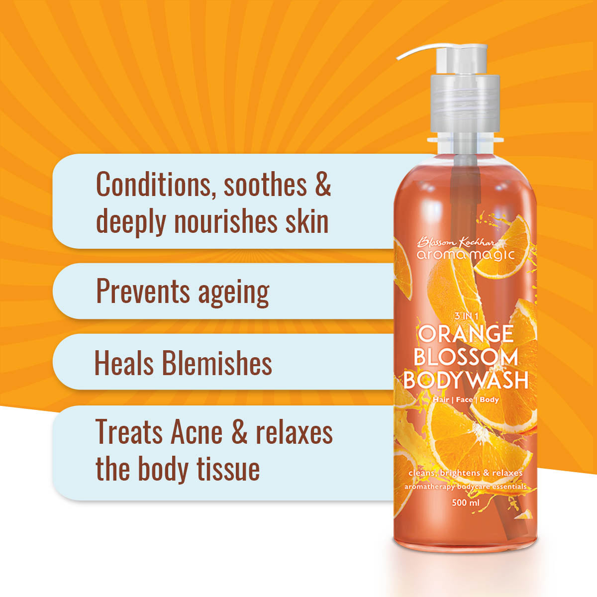 Aroma Magic 3 in 1 Orange Blossom Body Wash, 220ml - Image 4 - Buy from Indicrest