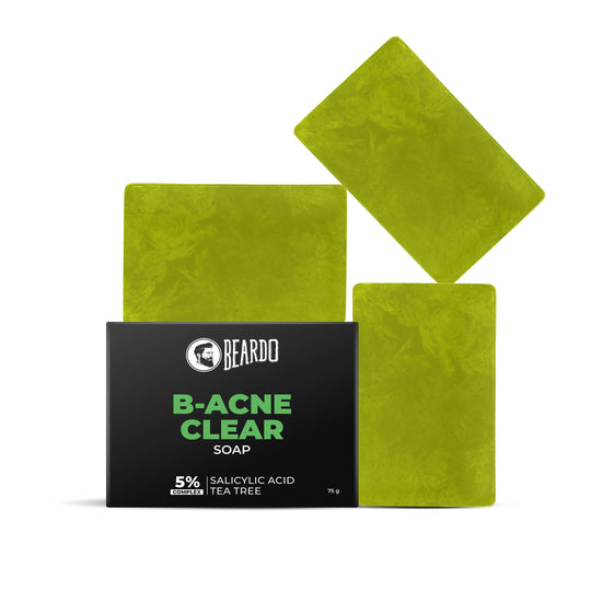 Beardo B-Acne Clear Bathing Bar, Pack of 3 - Buy from Indicrest