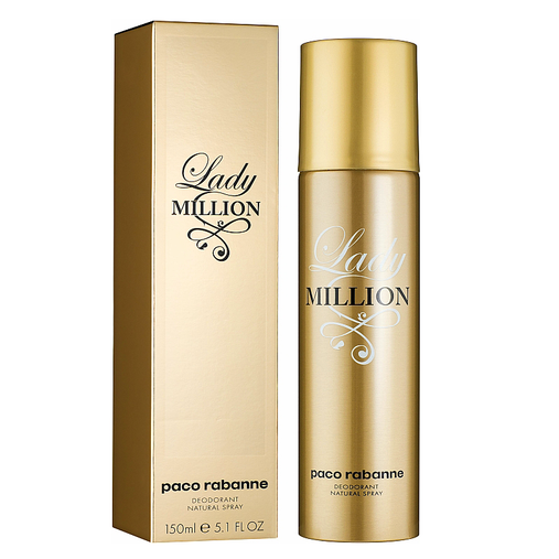 Lady Million Deodorant Spray, 150ml
