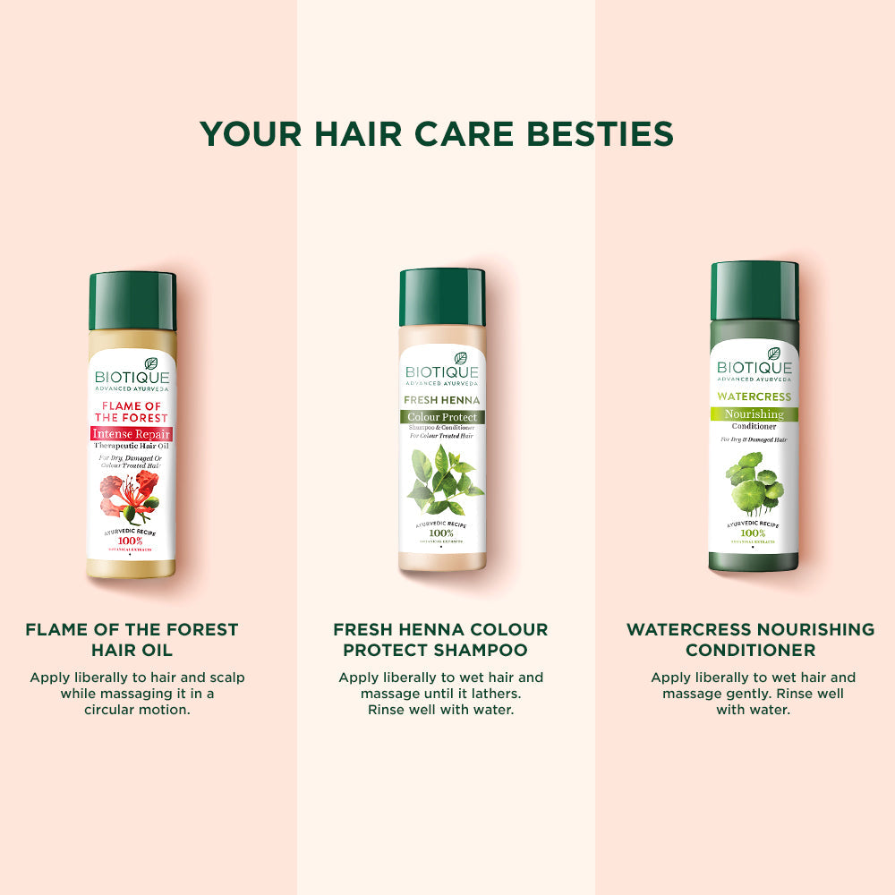 Biotique Flame Of The Forest Intense Repair Therapeutic Hair Oil, 120ml - Image 8 - Buy from Indicrest