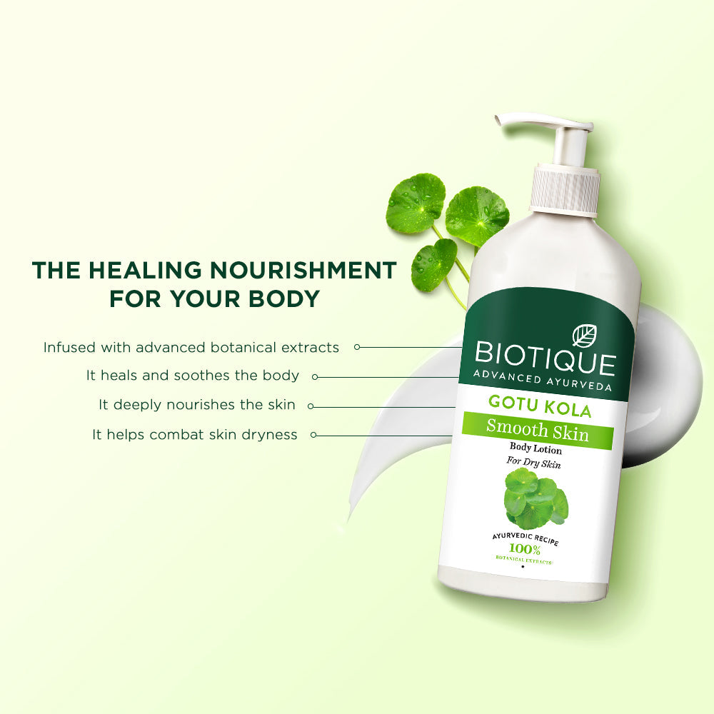 Biotique Gotu Kola Smooth Skin Body Lotion, 300ml - Image 6 - Buy from Indicrest