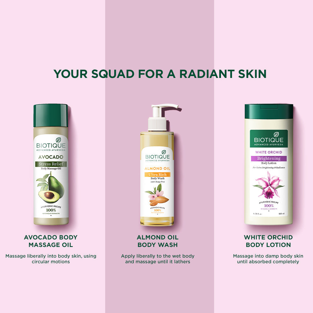 Biotique White Orchid Brightening Body Lotion For Extra Brightening & Radiance, 300ml - Image 6 - Buy from Indicrest