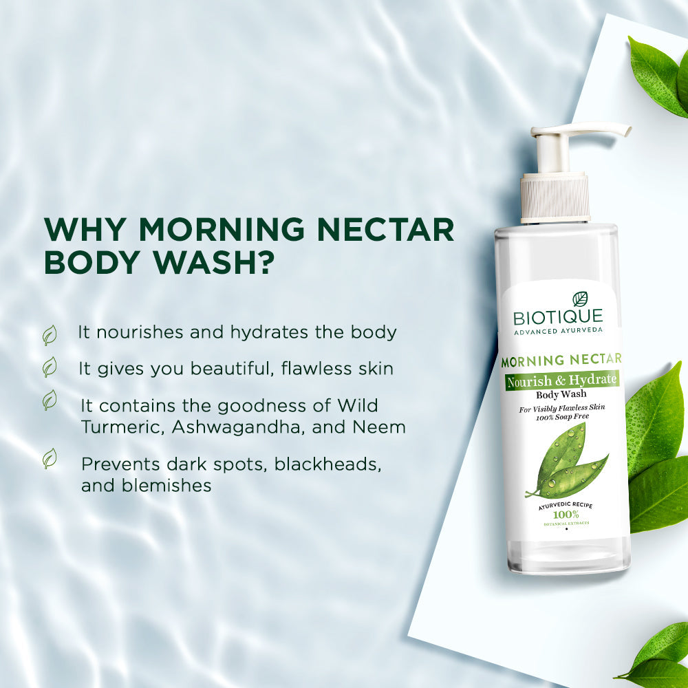 Biotique Morning Nectar Nourish & Hydrate Body Wash, 200ml - Image 3 - Buy from Indicrest