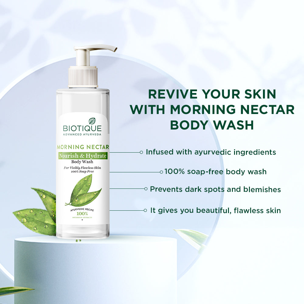 Biotique Morning Nectar Nourish & Hydrate Body Wash, 200ml - Image 5 - Buy from Indicrest