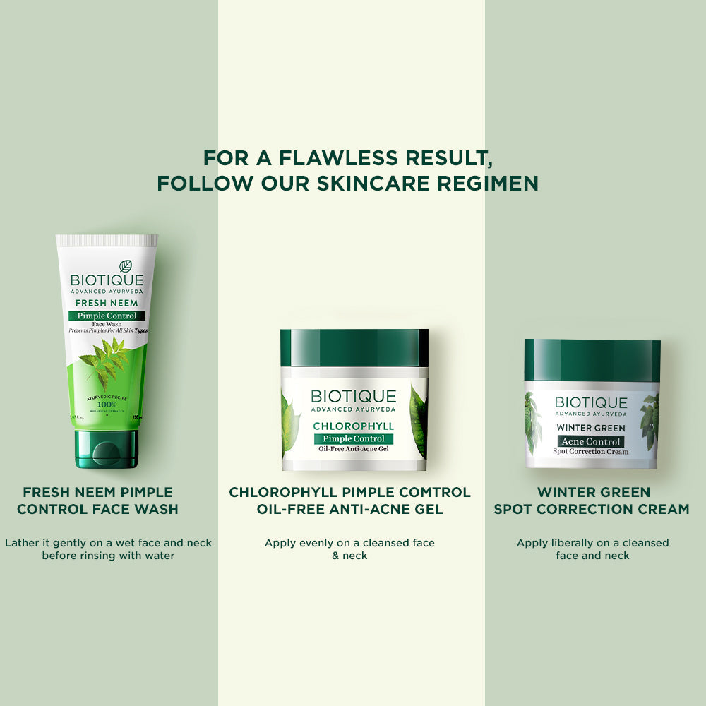 Biotique Winter Green Acne Control Spot Correction Cream, 15g - Image 8 - Buy from Indicrest
