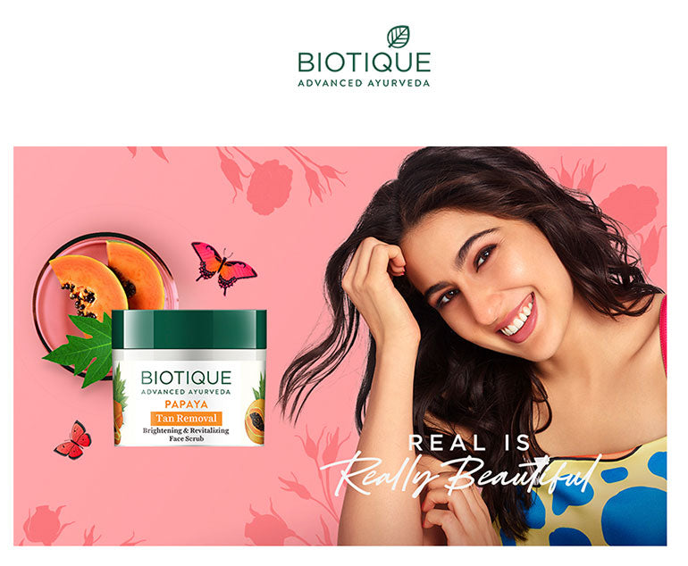 Biotique Papaya Tan Removal Brightening & Revitalizing Face Scrub, 100gm (Pack of 2) - Image 2 - Buy from Indicrest