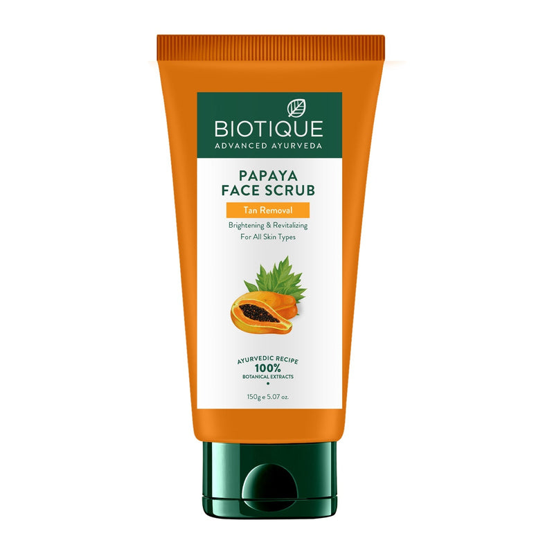 Biotique Papaya Tan Removal Brightening & Revitalizing Face Scrub, 150g Buy from Indicrest
