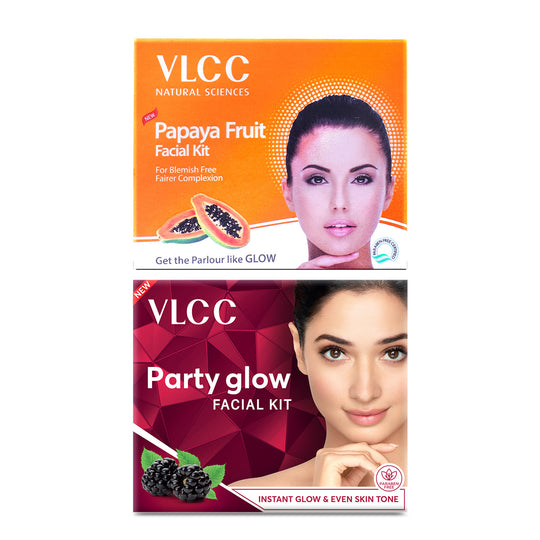 VLCC Party Glow and Papaya Fruit Facial Kit - Buy from Indicrest