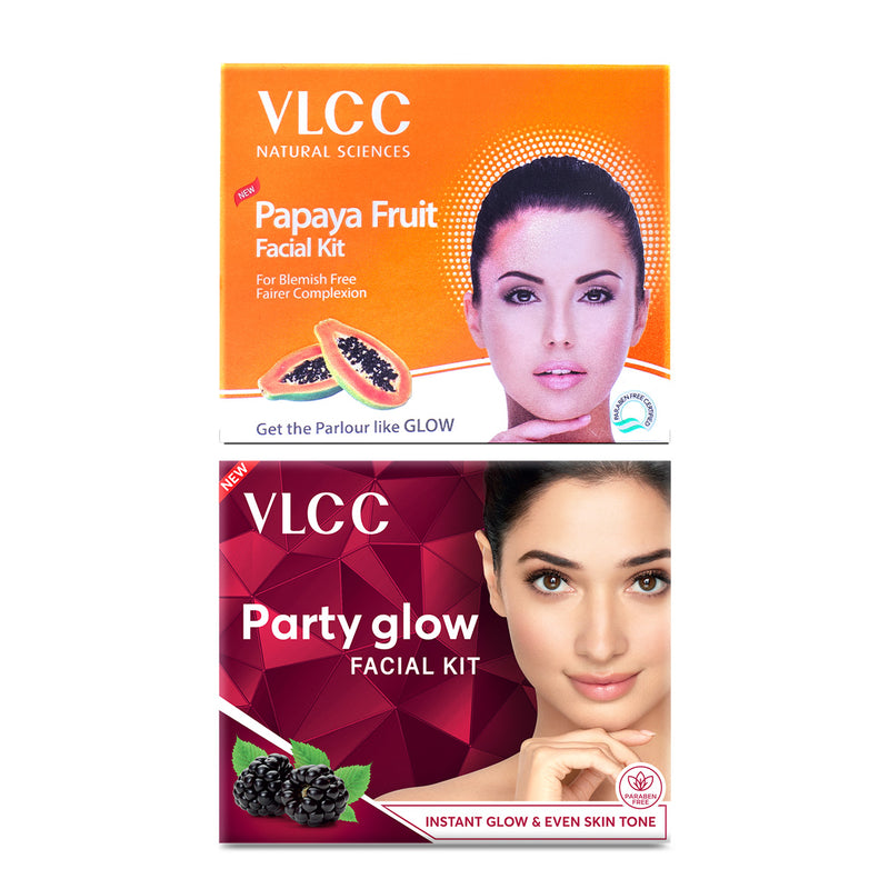 VLCC Party Glow and Papaya Fruit Facial Kit - Buy from Indicrest