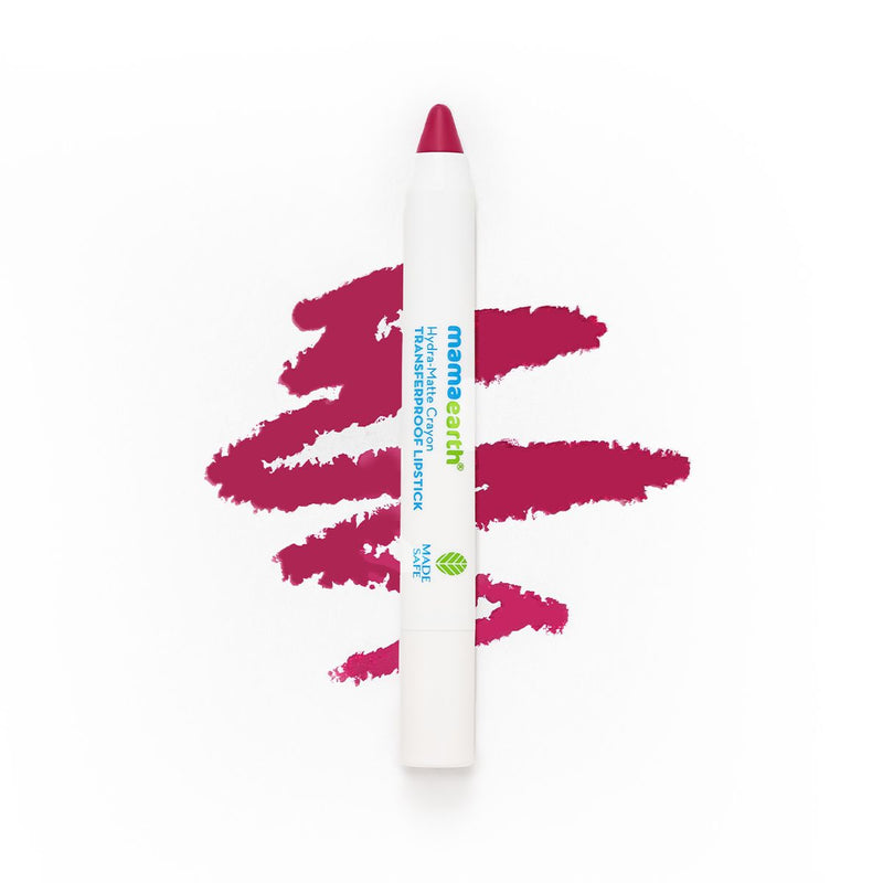 Mamaearth Hydra-Matte Crayon Transferproof Lipstick, 2.4g, Passion Fruit Wine - Buy from Indicrest