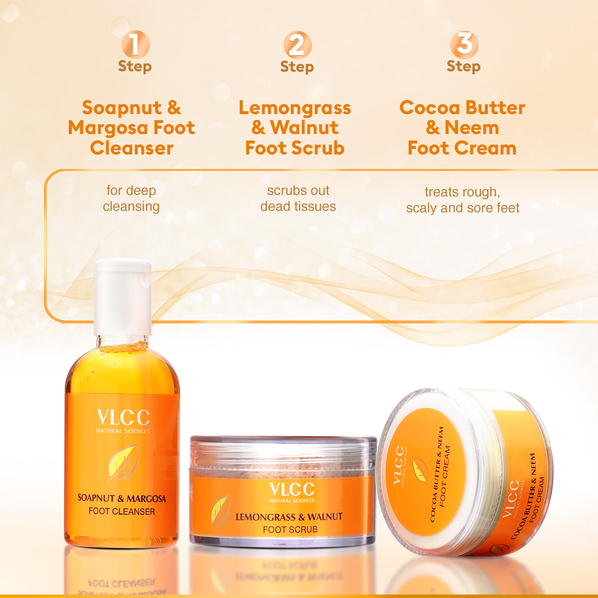 VLCC Pedi Glow Foot Care Kit - 300 g - Image 5 - Buy from Indicrest