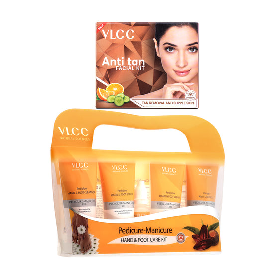 VLCC Pedicure Manicure and Anti Tan Facial Kit - Buy from Indicrest