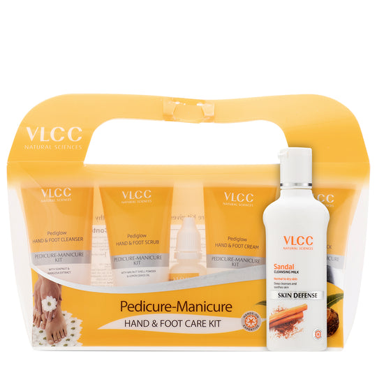 VLCC Sandal Cleansing Milk and Pedicure-Manicure Kit - Buy from Indicrest
