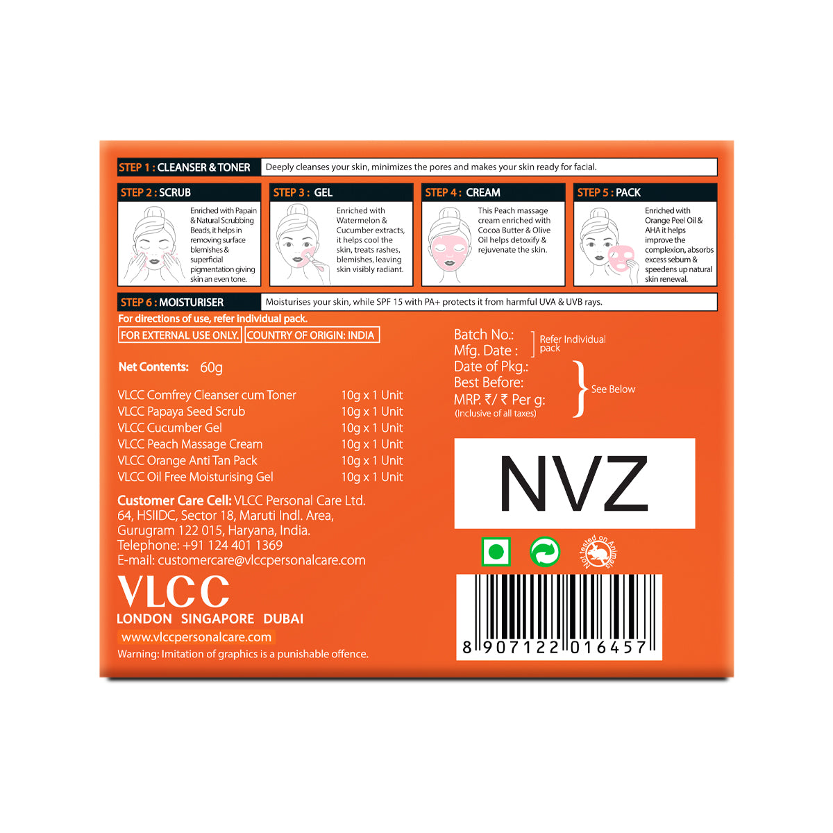 VLCC Anti Blemish Single Facial Kit and Pedicure Manicure Kit Combo - Image 6 - Buy from Indicrest
