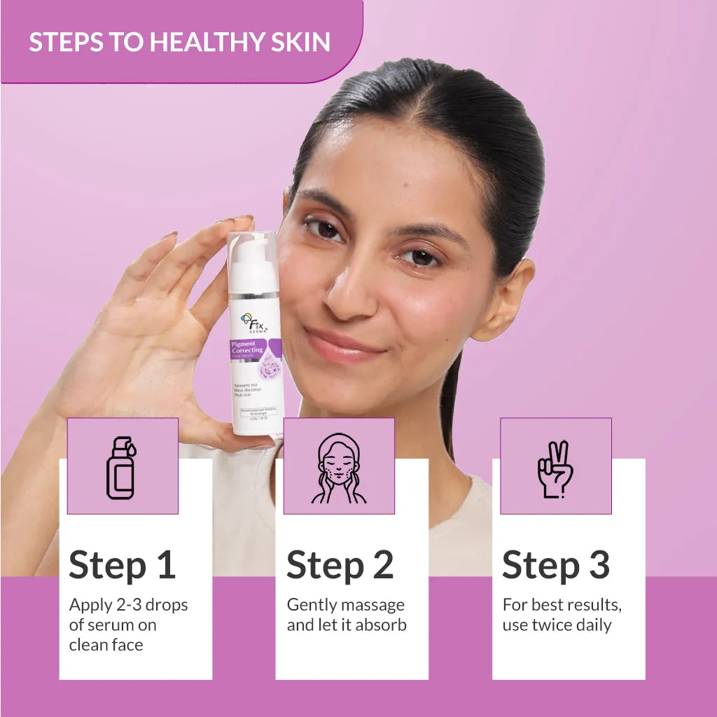 Fixderma Pigment Correcting Face Serum | Tranexamic Acid to Fight Away Pigmentation, 30g - Image 6 - Buy from Indicrest