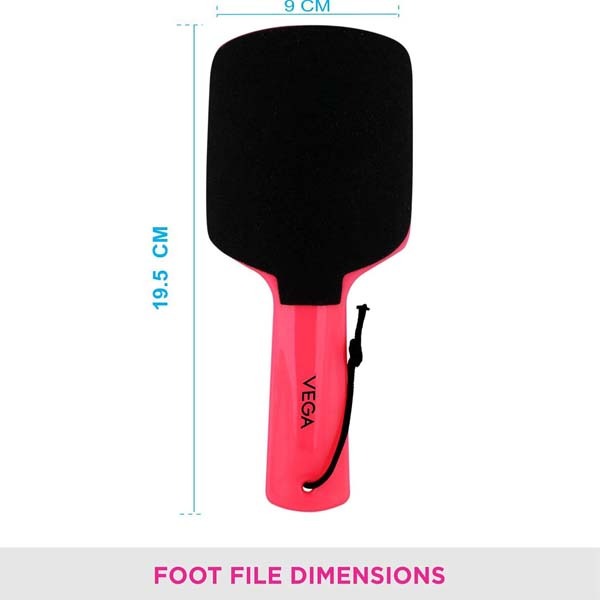 Vega Pink Emery Foot File - PD-26
