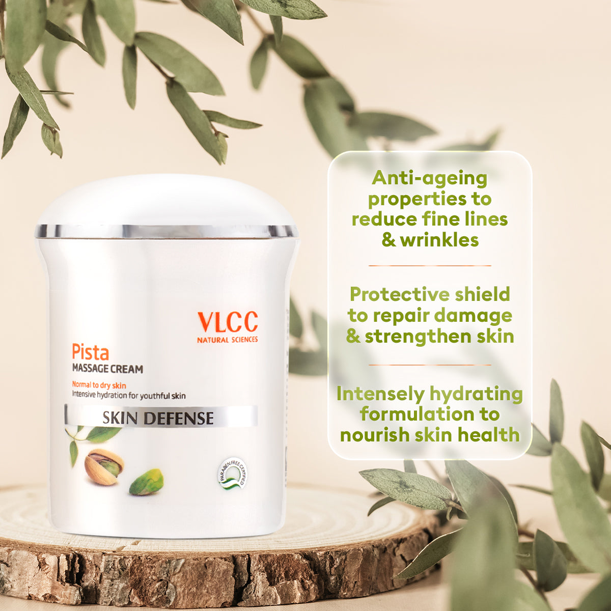 VLCC Pista Massage Cream - Normal to Dry Skin - 50 g - Image 4 - Buy from Indicrest