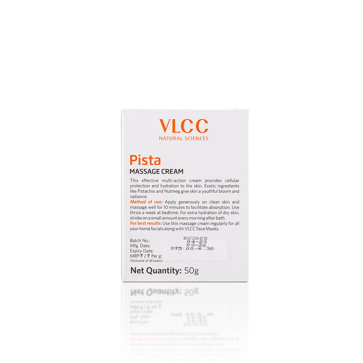 VLCC Pista Massage Cream - Normal to Dry Skin - 50 g - Image 7 - Buy from Indicrest