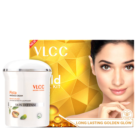 VLCC Pista Massage Cream and Gold Facial Kit - Buy from Indicrest