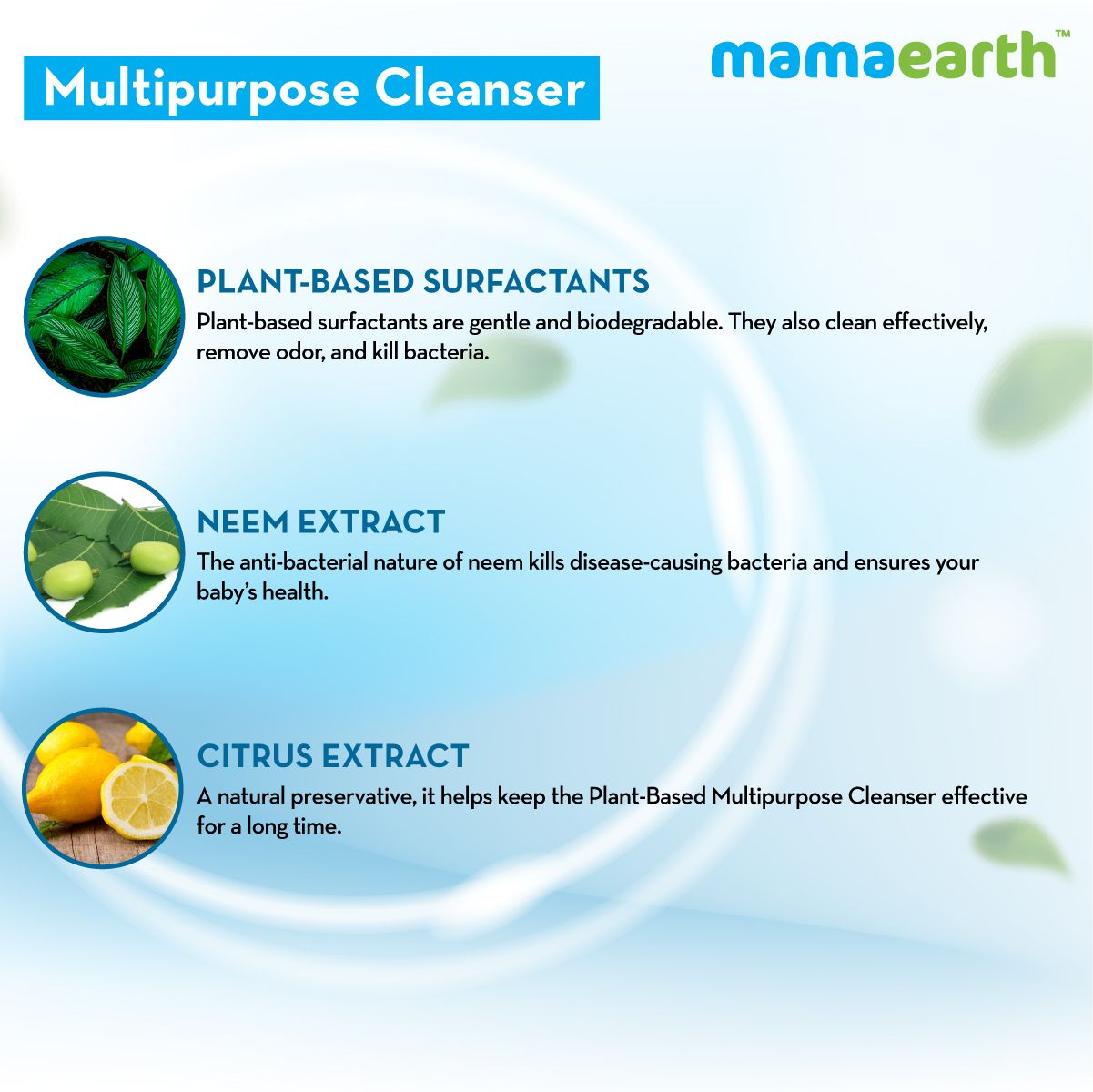 Mamaearth Plant-Based Multipurpose Cleanser for Babies, 500ml - Image 4 - Buy from Indicrest
