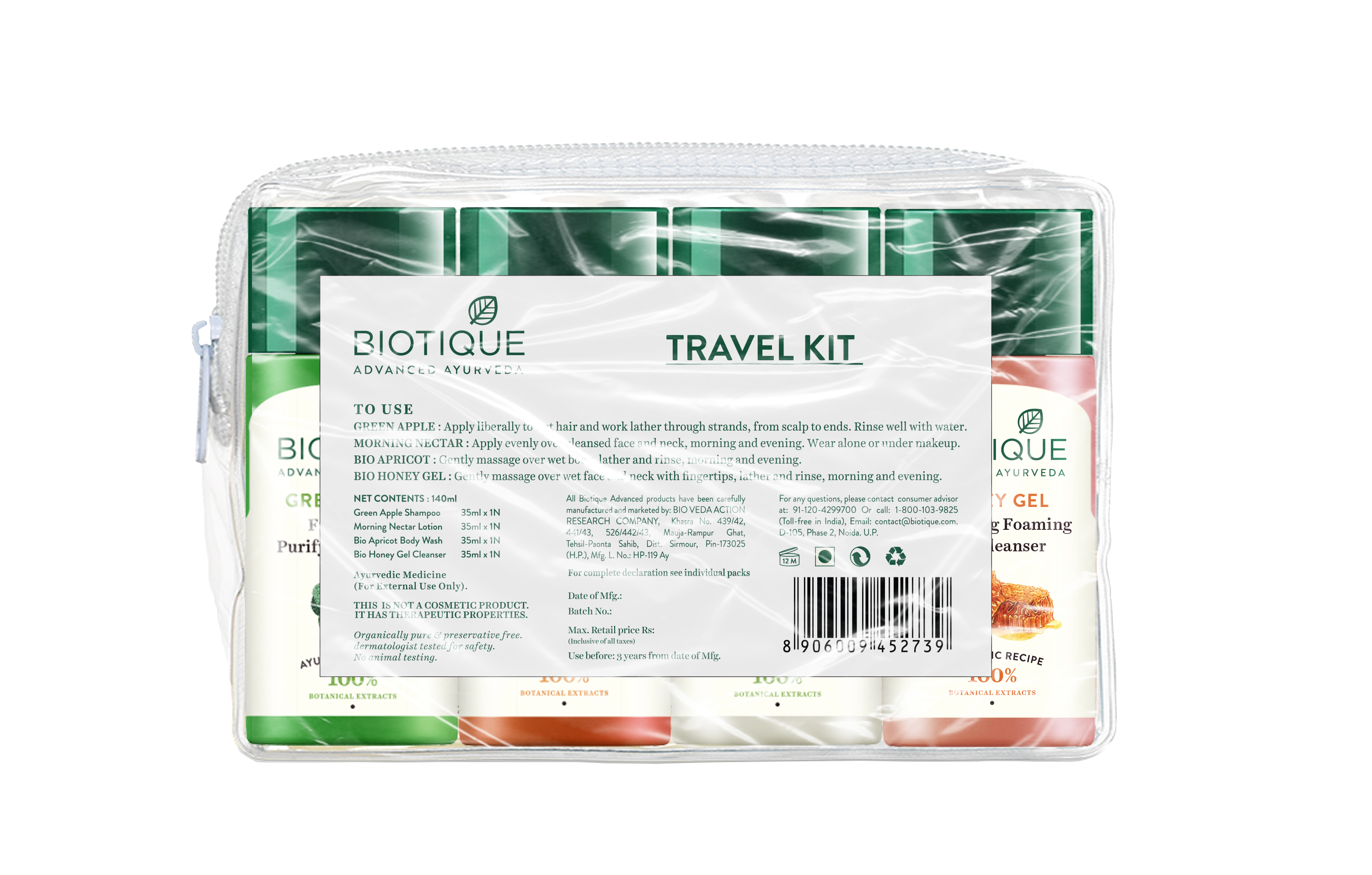 Biotique Travel Kit (4 products), 35mlx4 - Image 2 - Buy from Indicrest