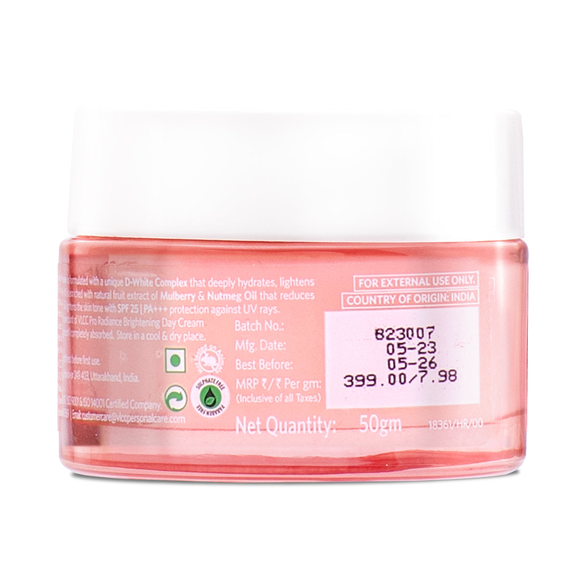 VLCC Pro Radiance Skin Brightening Day Cream SPF 25 PA +++ - 50 g - Image 6 - Buy from Indicrest