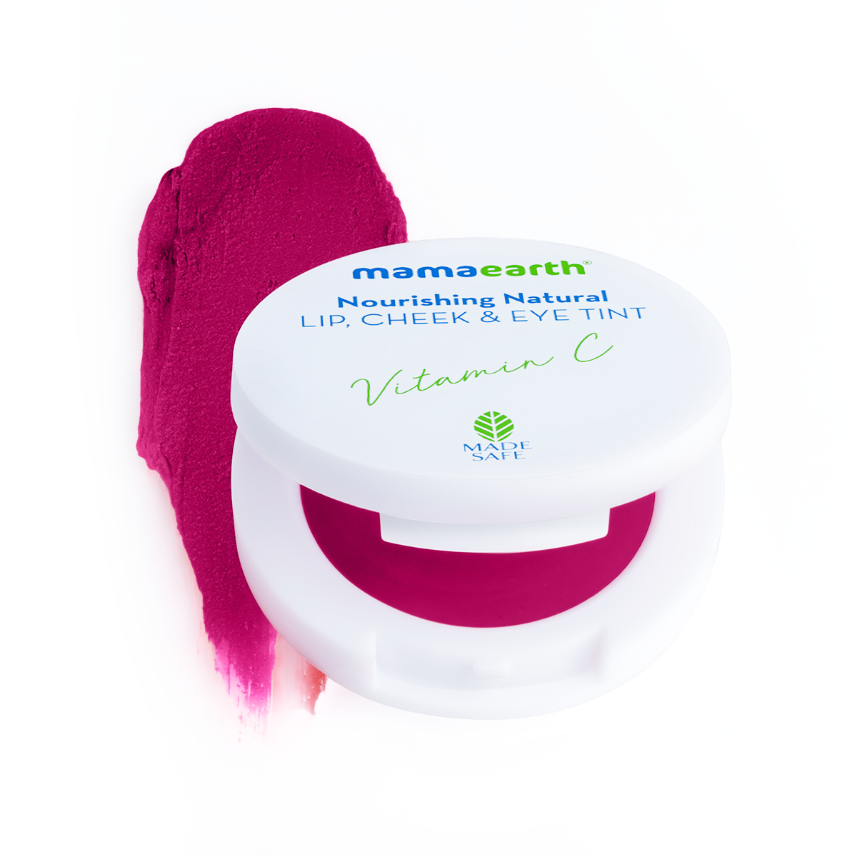 Mamaearth Nourishing Natural Lip Cheek & Eye Tint with Vitamin C & Rose, Rose Pink, 4 g - Buy from Indicrest