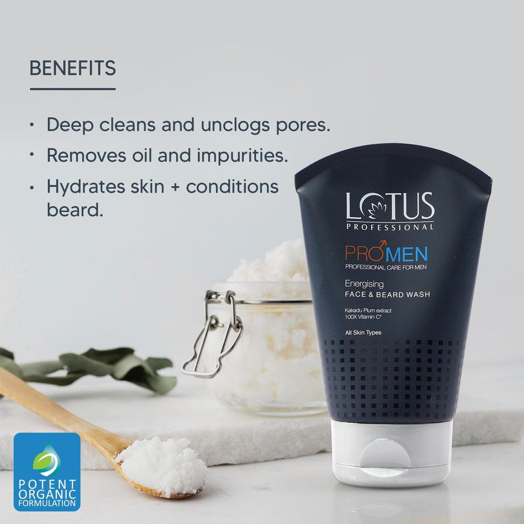 lotus-professional-promen-energising-face-and-beard-wash-100ml - Image 4 - Buy from Indicrest