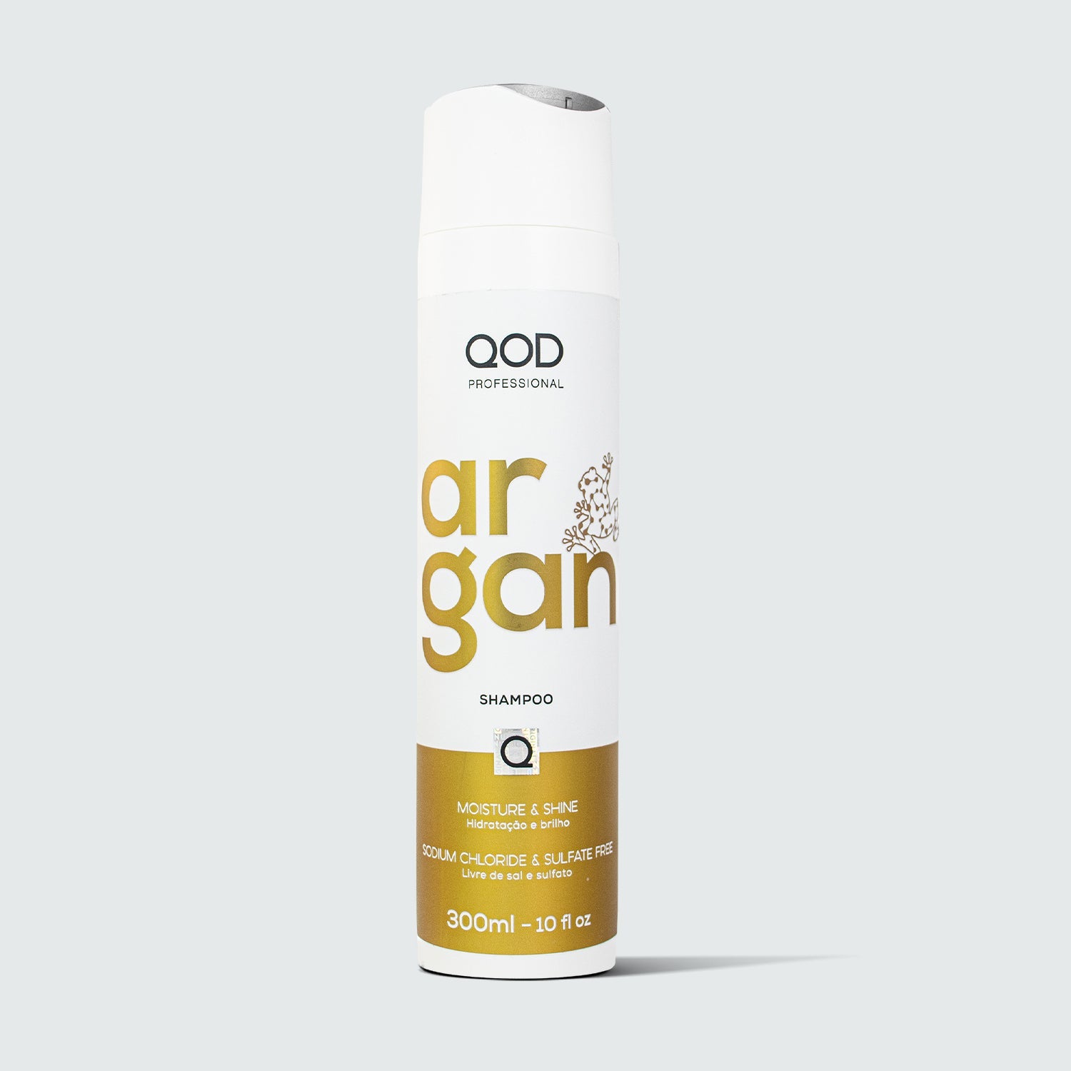 qod argan shampoo 300ml bottle