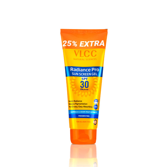 VLCC Radiance Pro SPF 30 PA+++ Sunscreen  Gel -  100 g with 25 g Extra - Buy from Indicrest