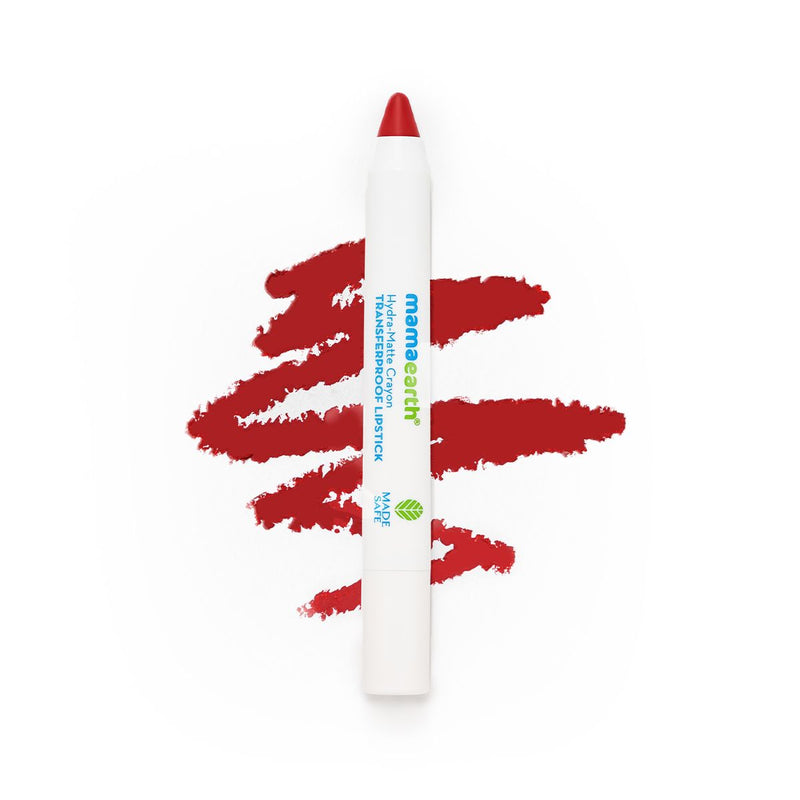 Mamaearth Hydra-Matte Crayon Transferproof Lipstick, 2.4g, Raspberry Red - Buy from Indicrest