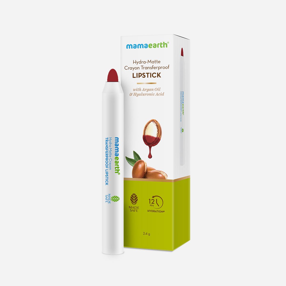 Mamaearth Hydra-Matte Crayon Transferproof Lipstick, 2.4g, Raspberry Red - Image 7 - Buy from Indicrest
