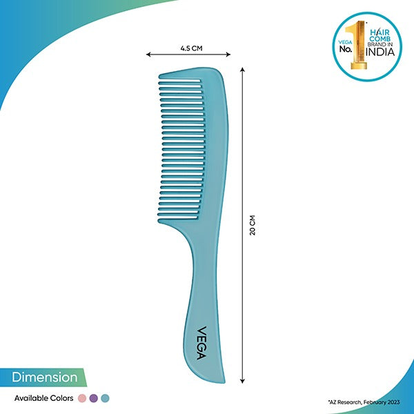 Vega RCB-03 Basix Hair Combs (Pack of 6)