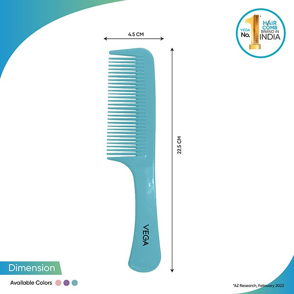 Vega RCB-06 Basix Hair Combs (Pack of 6)