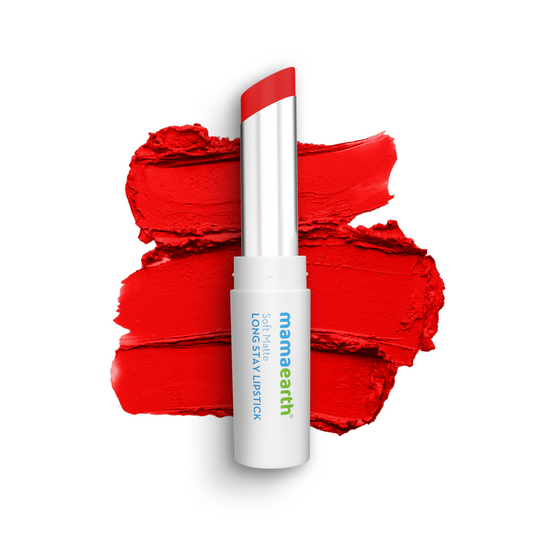 Mamaearth Soft Matte Long Stay Lipstick, Red Dahlia, 3.5g - Buy from Indicrest