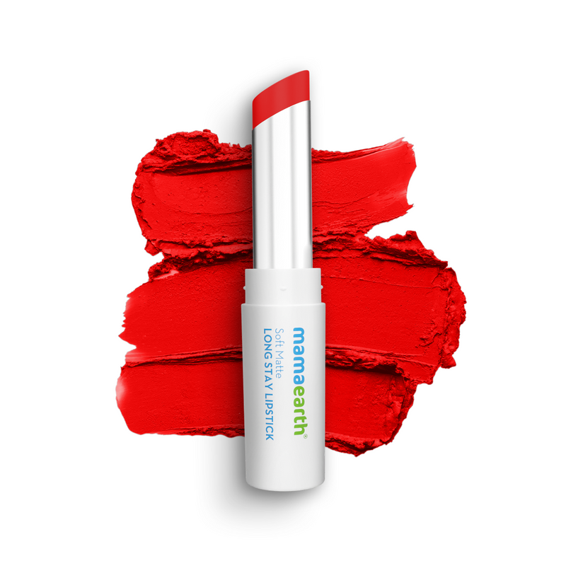 Mamaearth Soft Matte Long Stay Lipstick, Red Dahlia, 3.5g - Buy from Indicrest