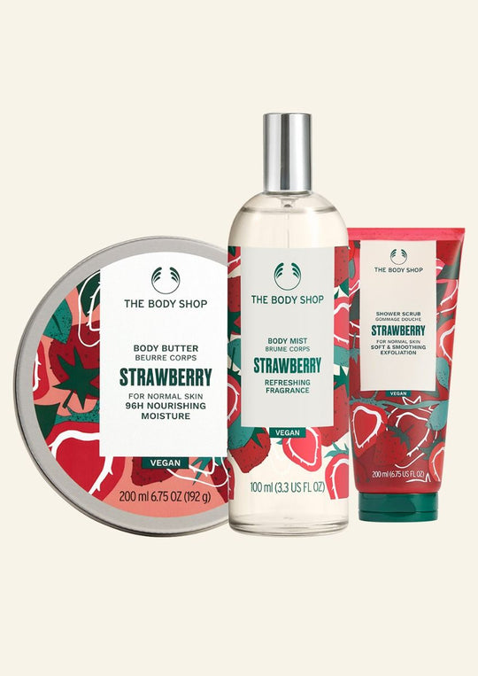The Body Shop Strawberry Rose Scrub It Set, 3pc Buy at Indicrest