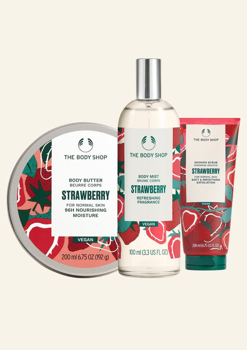 The Body Shop Strawberry Rose Scrub It Set, 3pc Buy at Indicrest