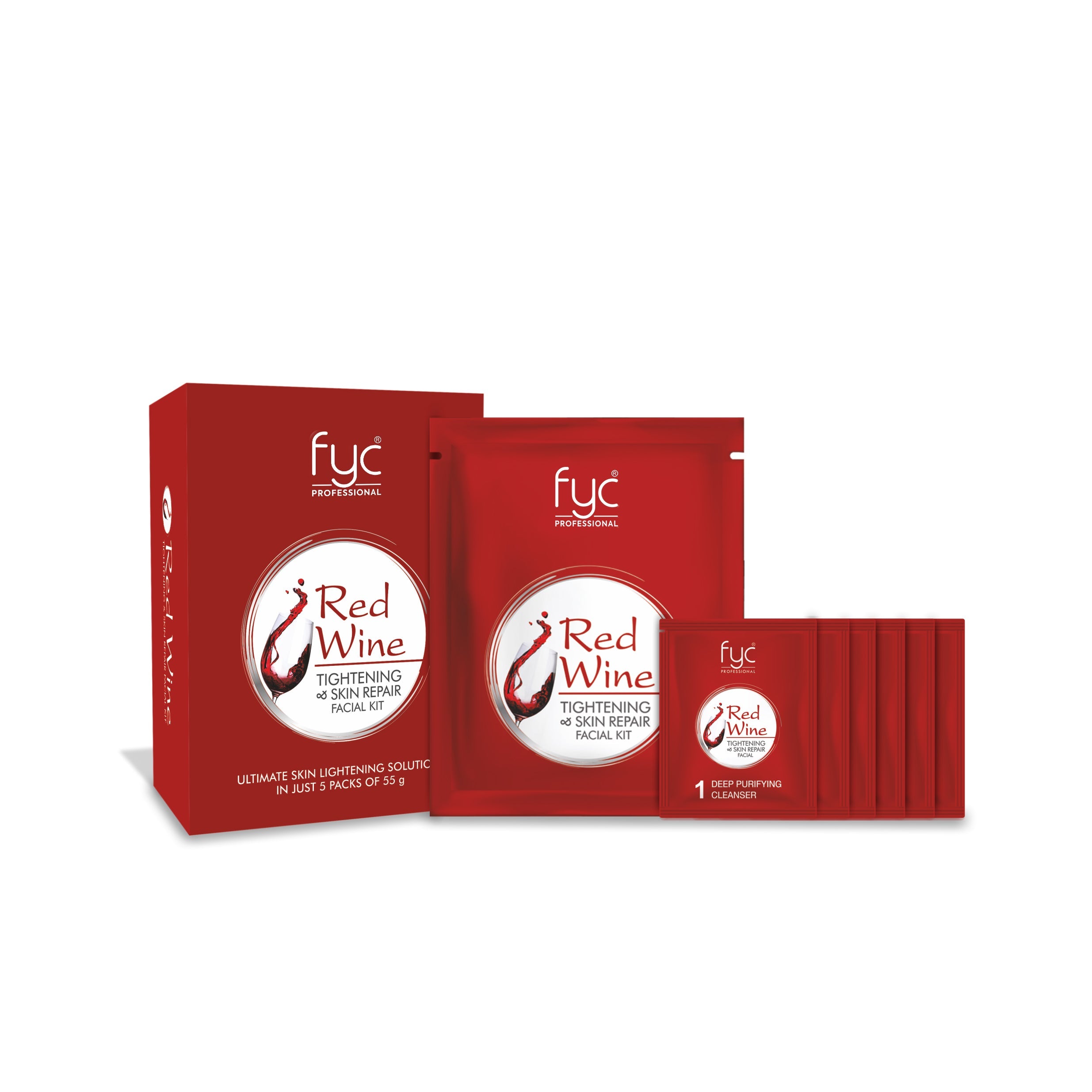 fyc-professional-redwine-facial-pouch-tightening-skin-repair-kit - Buy from Indicrest