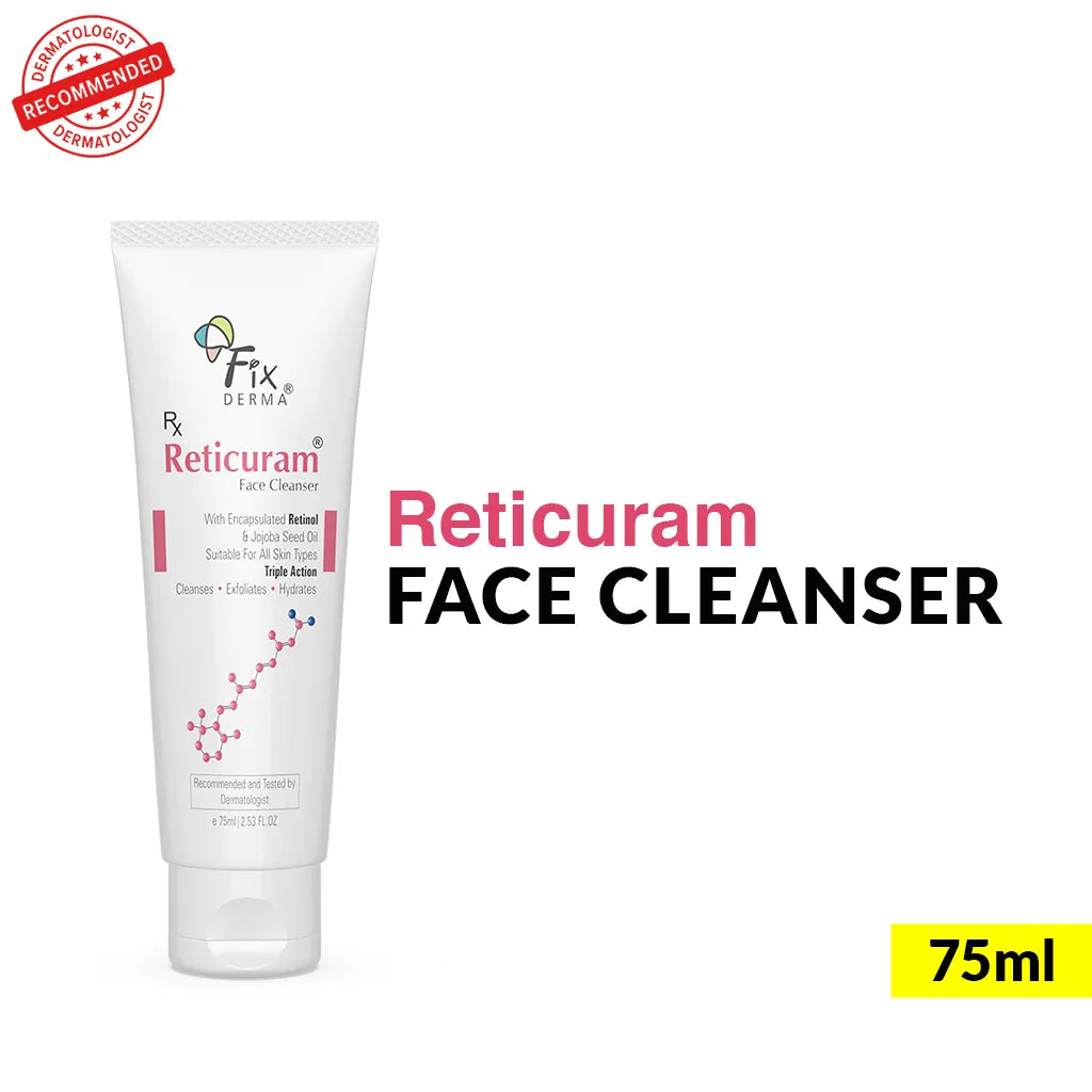 Fixderma Reticuram Face Cleanser | Triple Action Formula to Cleanse + Exfoliate + Hydrate the Skin, 75ml - Image 8 - Buy from Indicrest